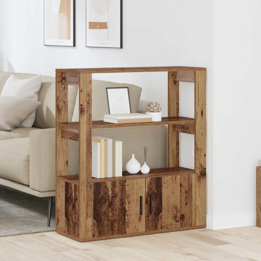 Buffet Bois ancien 30 x 80 x 90 cm Bois d'ingénierie