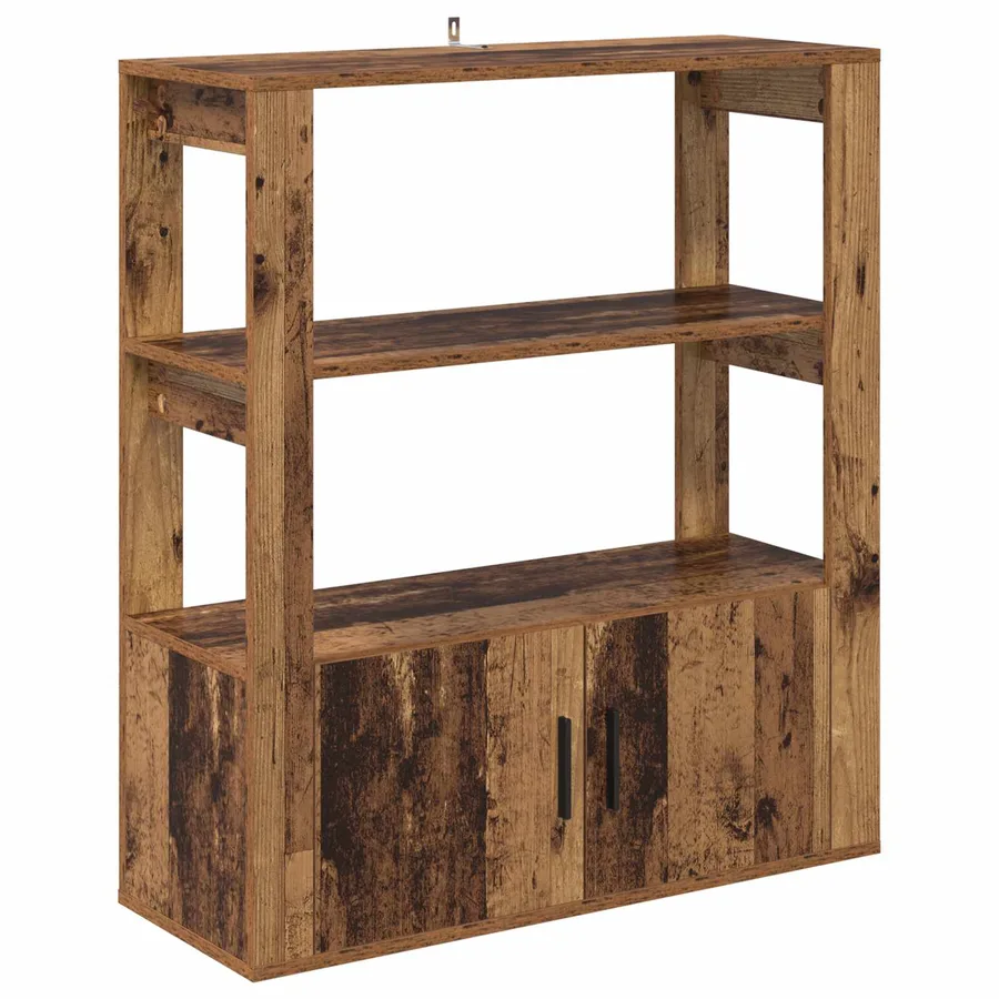 Buffet Bois ancien 30 x 80 x 90 cm Bois d'ingénierie - 2