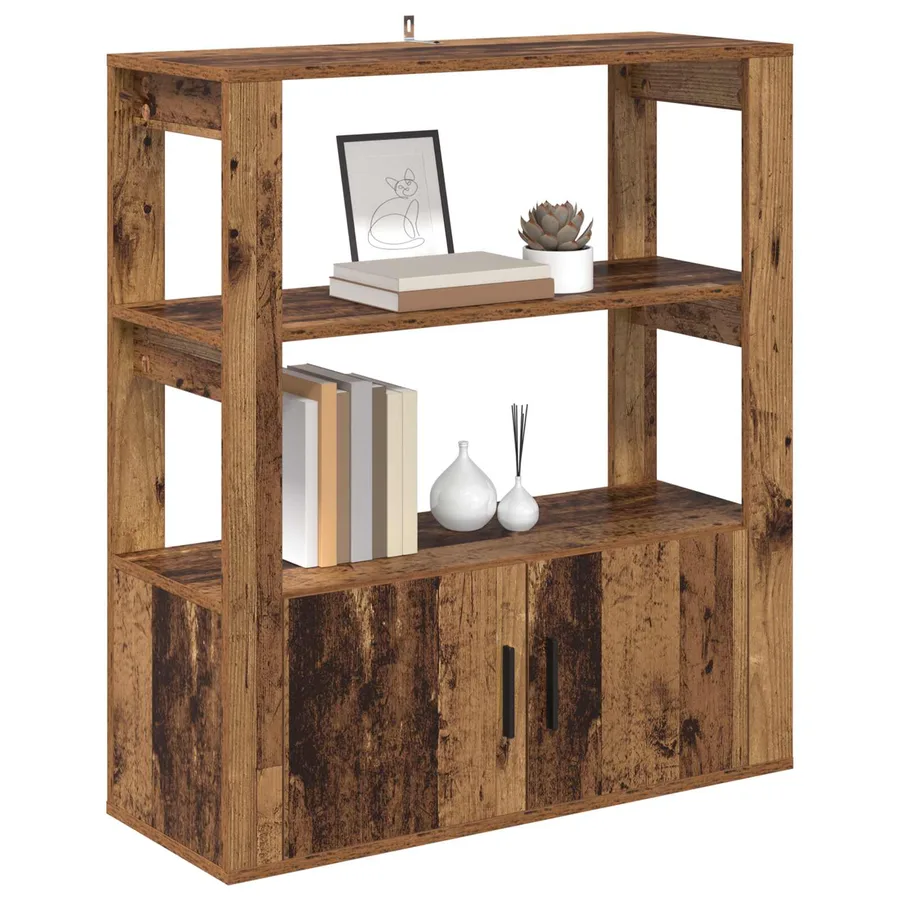 Buffet Bois ancien 30 x 80 x 90 cm Bois d'ingénierie - 3