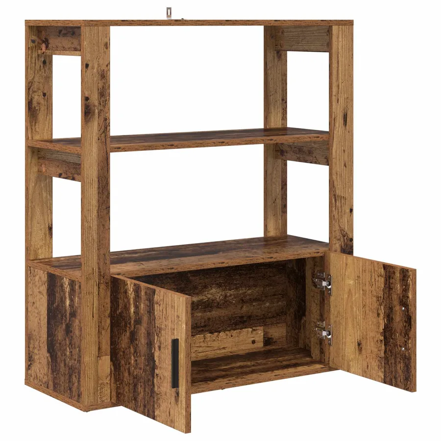 Buffet Bois ancien 30 x 80 x 90 cm Bois d'ingénierie - 5