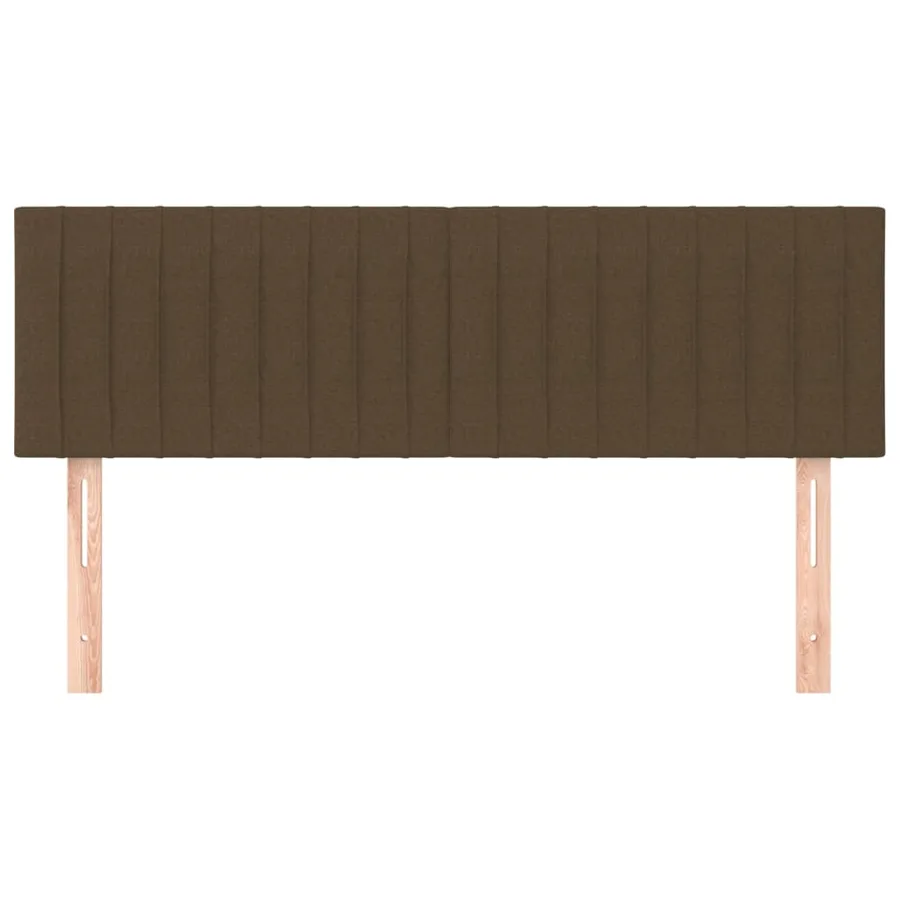 Têtes de lit Marron foncé 144 x 5 x 78/88 cm Tissu - 3