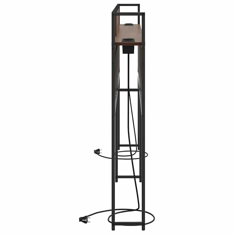 Tête de lit de rangement Chêne marron Bois d'ingénierie - 6