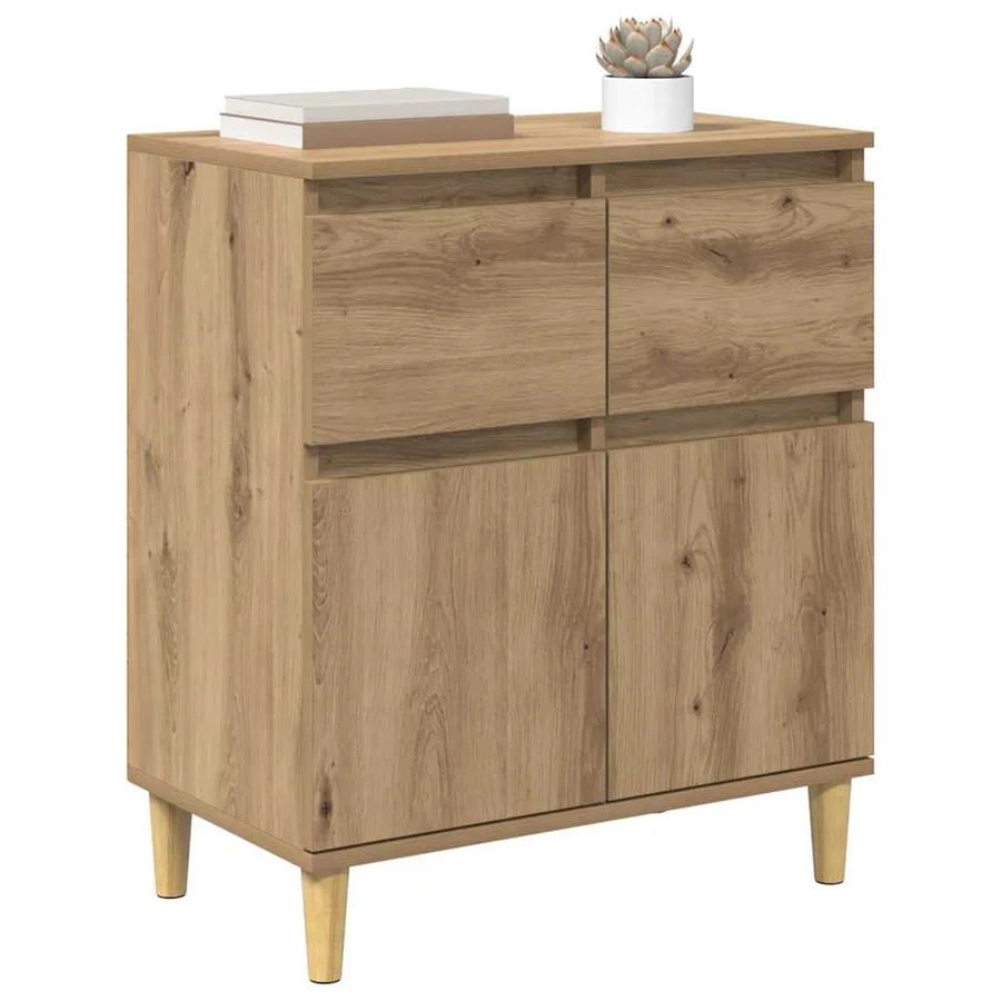 Buffet Chêne artisanal 60 x 35 x 70 cm Bois d'ingénierie - 3