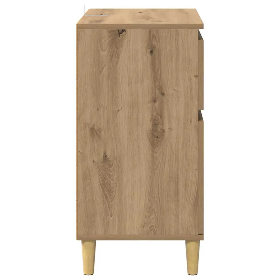 Buffet Chêne artisanal 60 x 35 x 70 cm Bois d'ingénierie - 7