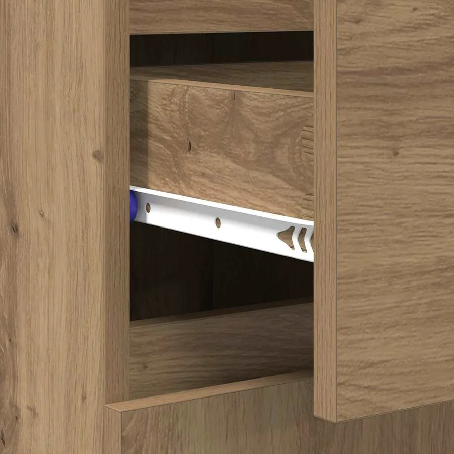 Buffet Chêne artisanal 60 x 35 x 70 cm Bois d'ingénierie - 8