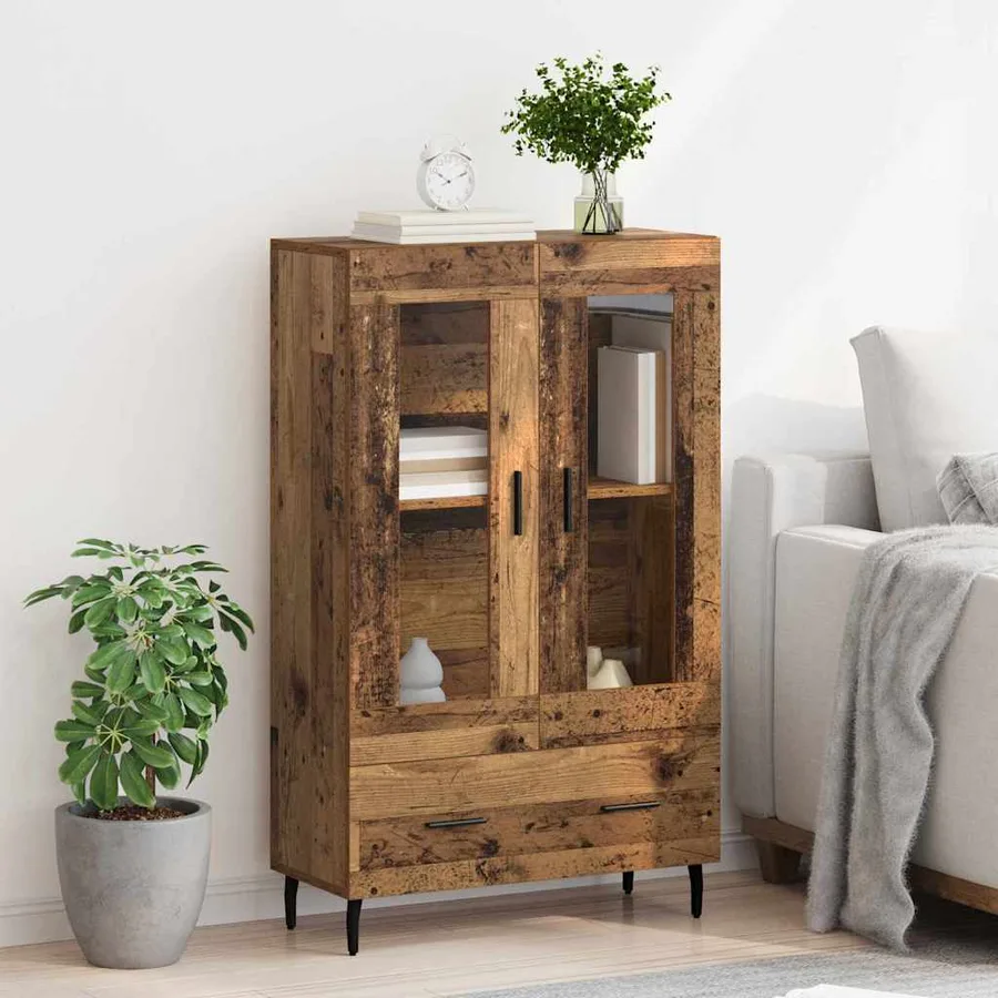 Haut Armoire Bois Ancien 69,5 x 31 x 115 cm Bois d'ingénierie - 4