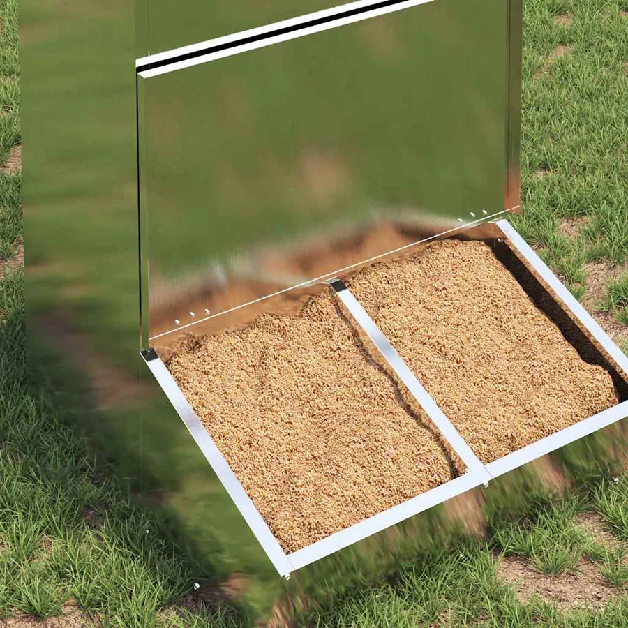 Distributeur de porcs Argent 55 x 51 x 91,5 cm Acier galvanisé - 3