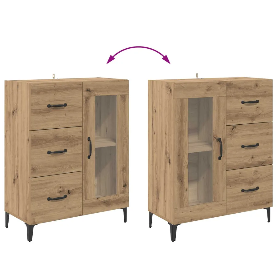 Buffet Chêne artisanal 69,5 x 34 x 90 cm - 10
