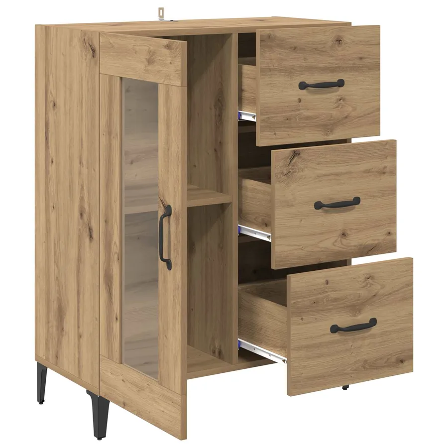 Buffet Chêne artisanal 69,5 x 34 x 90 cm - 5