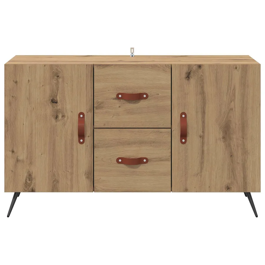 Buffet Chêne artisanal 100 x 36 x 60 cm Bois d'ingénierie - 6