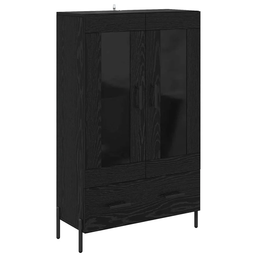 Haut Armoire avec tiroir Corona Chêne noir 69,5 x 31 x 115 cm - 2