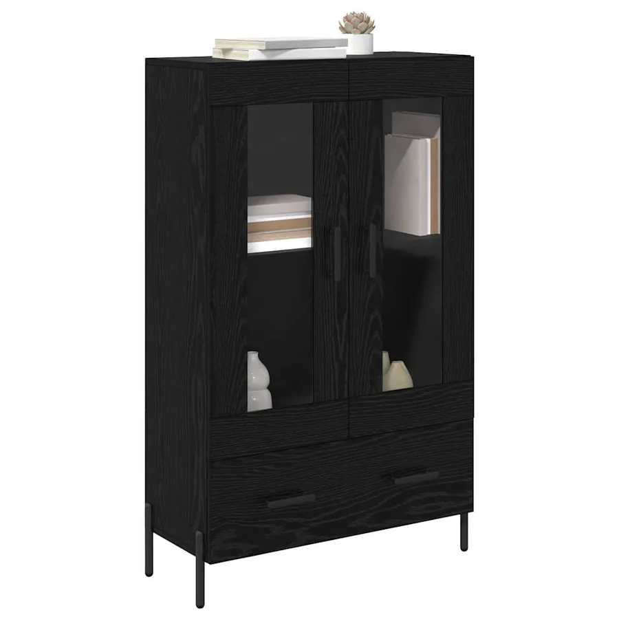 Haut Armoire avec tiroir Corona Chêne noir 69,5 x 31 x 115 cm - 3