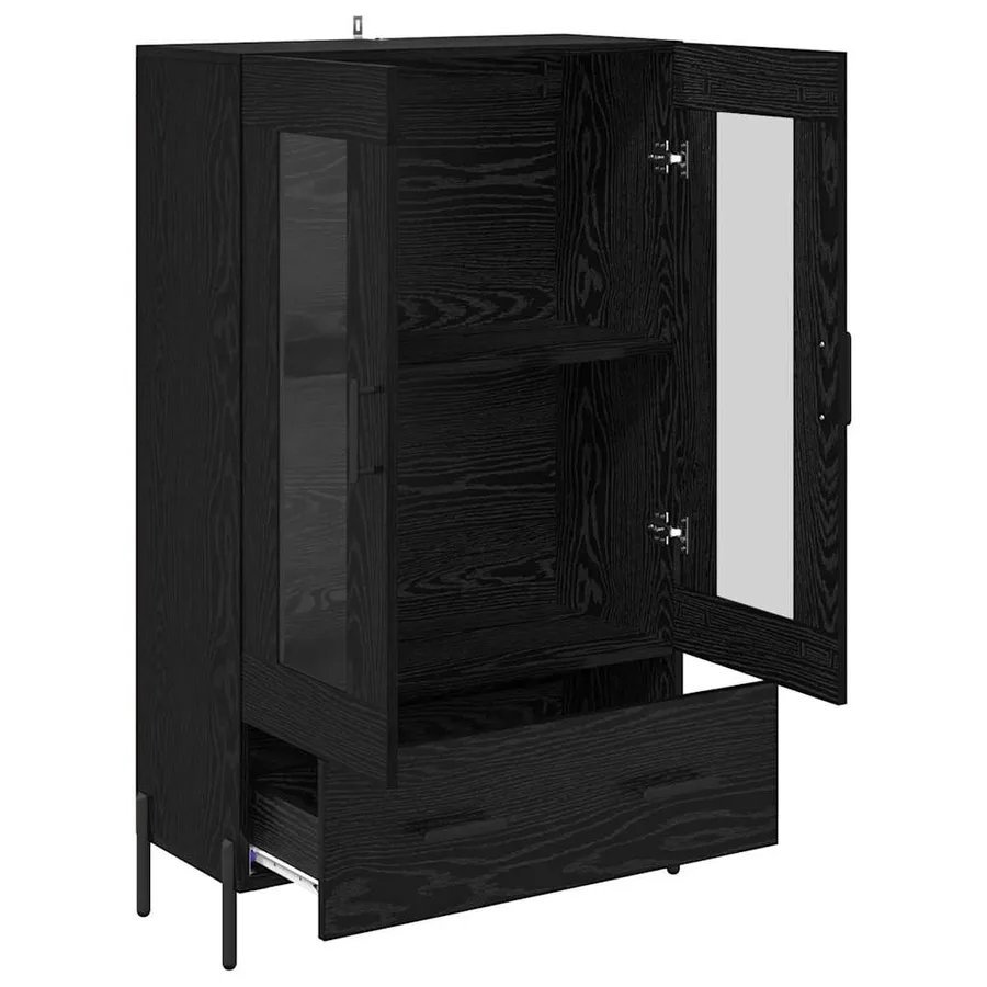 Haut Armoire avec tiroir Corona Chêne noir 69,5 x 31 x 115 cm - 5