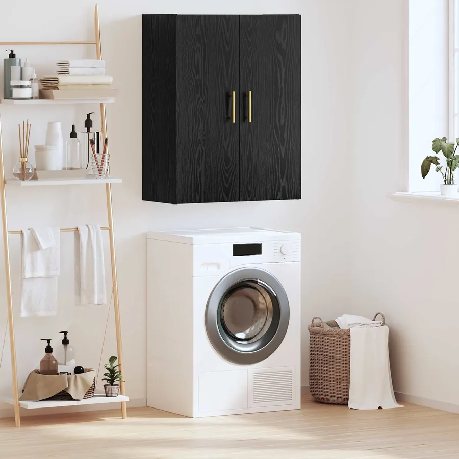 Meuble mural Chêne noir 69,5 x 34 x 90 cm Bois d'ingénierie