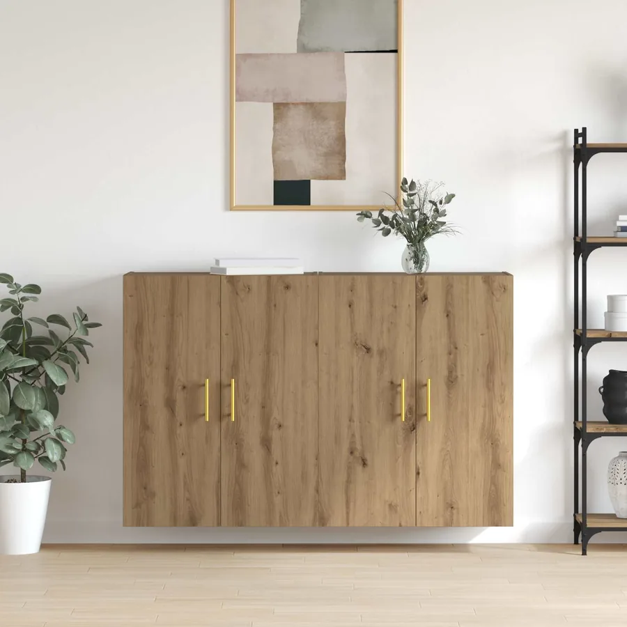Armoire Murale 2 pcs Chêne artisanal 69,5 x 34 x 90 cm