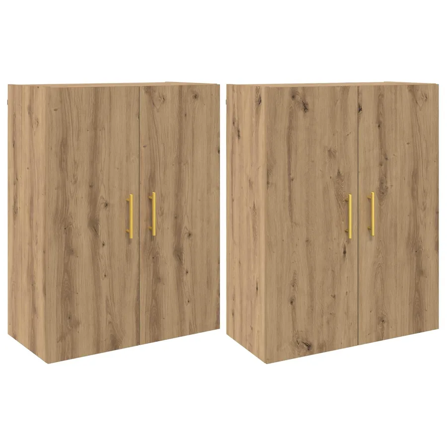 Armoire Murale 2 pcs Chêne artisanal 69,5 x 34 x 90 cm - 2