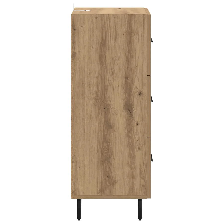 Buffet chêne artisanal 34 x 34,5 x 90 cm Bois d'ingénierie - 7