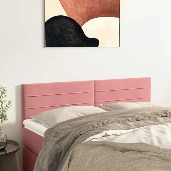 Têtes de lit Rose 144x5x78/88 cm Velours