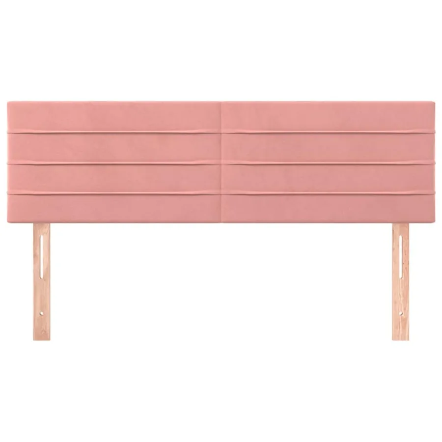 Têtes de lit Rose 144x5x78/88 cm Velours - 3