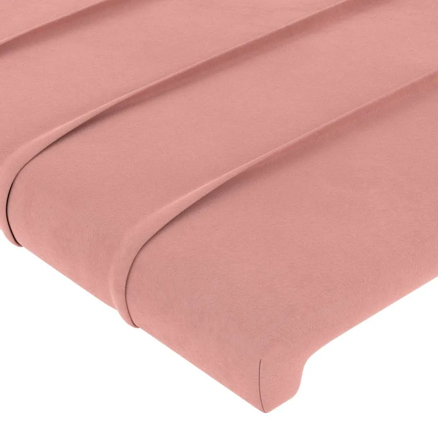 Têtes de lit Rose 144x5x78/88 cm Velours - 4