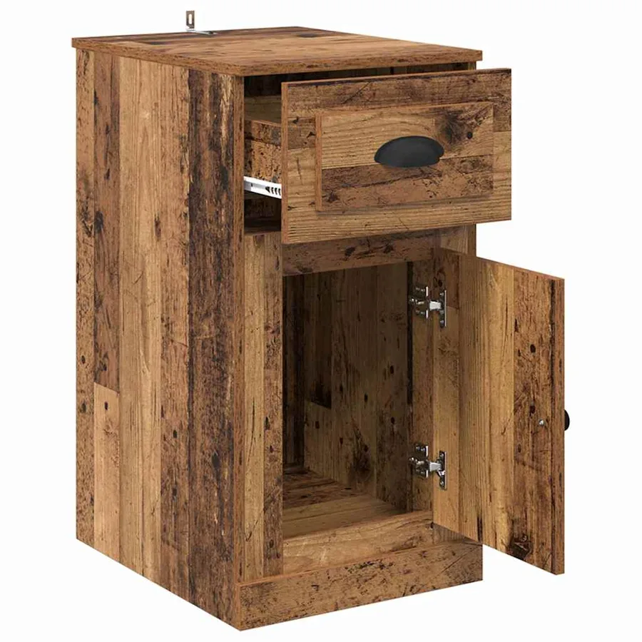 Meuble d'appoint Bois ancien 40 x 50 x 75 cm Bois d'ingénierie - 5