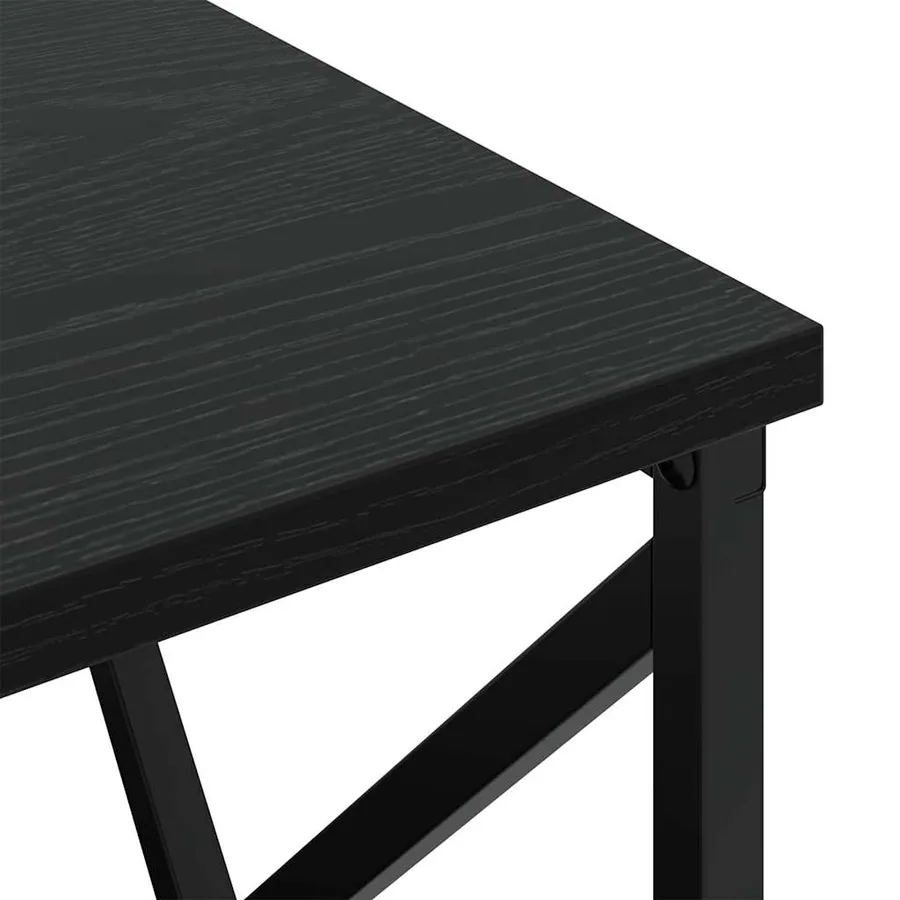 Cabinet de chevet Chêne noir 40 x 31 x 60 cm Bois d'ingénierie - 8