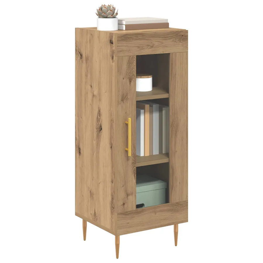 Buffet chêne artisanal 34 x 34,5 x 90 cm Bois d'ingénierie - 3