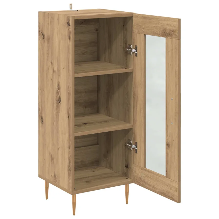 Buffet chêne artisanal 34 x 34,5 x 90 cm Bois d'ingénierie - 5