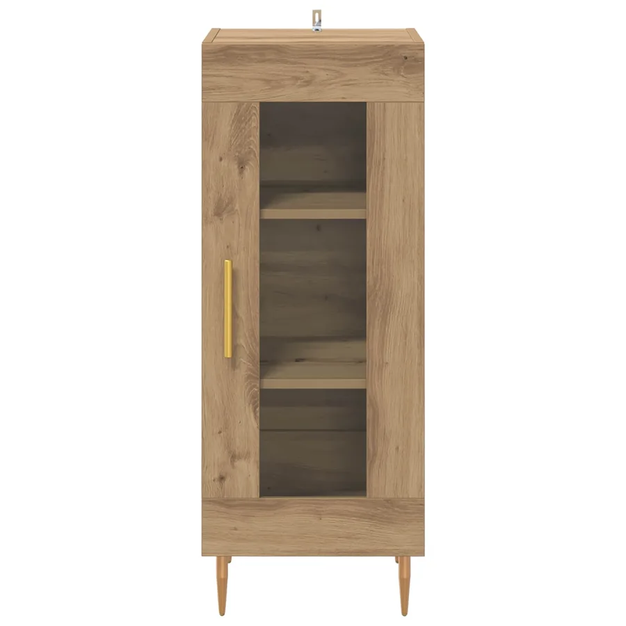 Buffet chêne artisanal 34 x 34,5 x 90 cm Bois d'ingénierie - 6