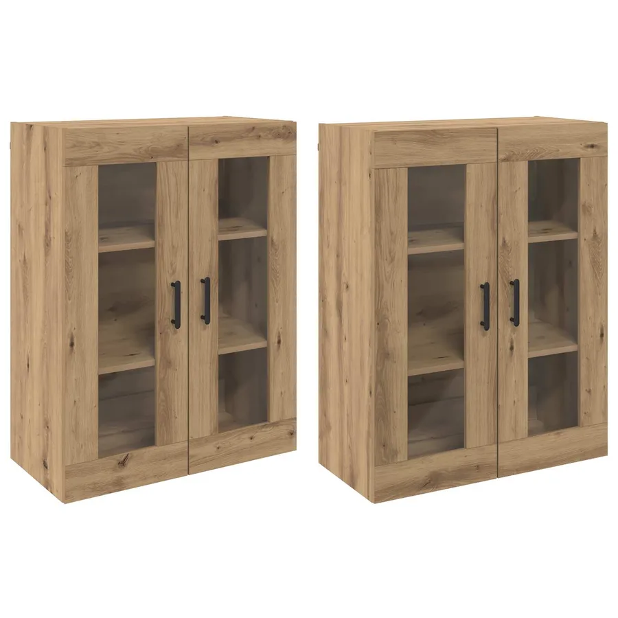 Armoires Murailles 2 pcs chêne artisanal 69,5 x 34 x 90 cm - 2