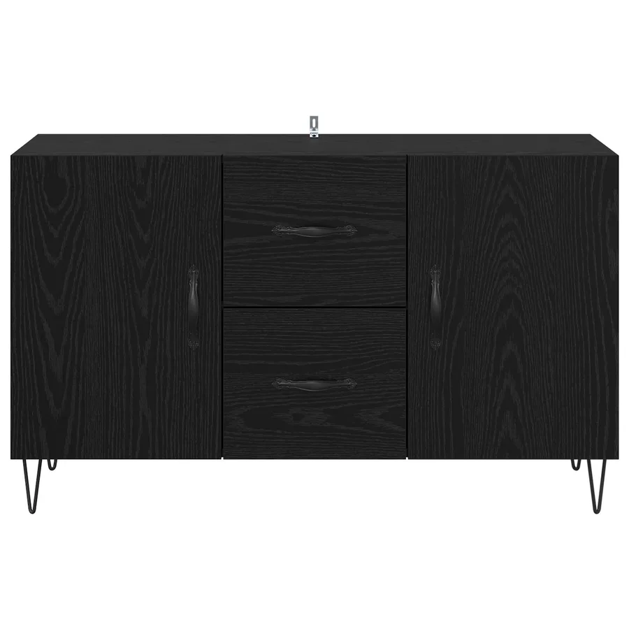 Buffet Chêne noir 100 x 36 x 60 cm Bois d'ingénierie - 6