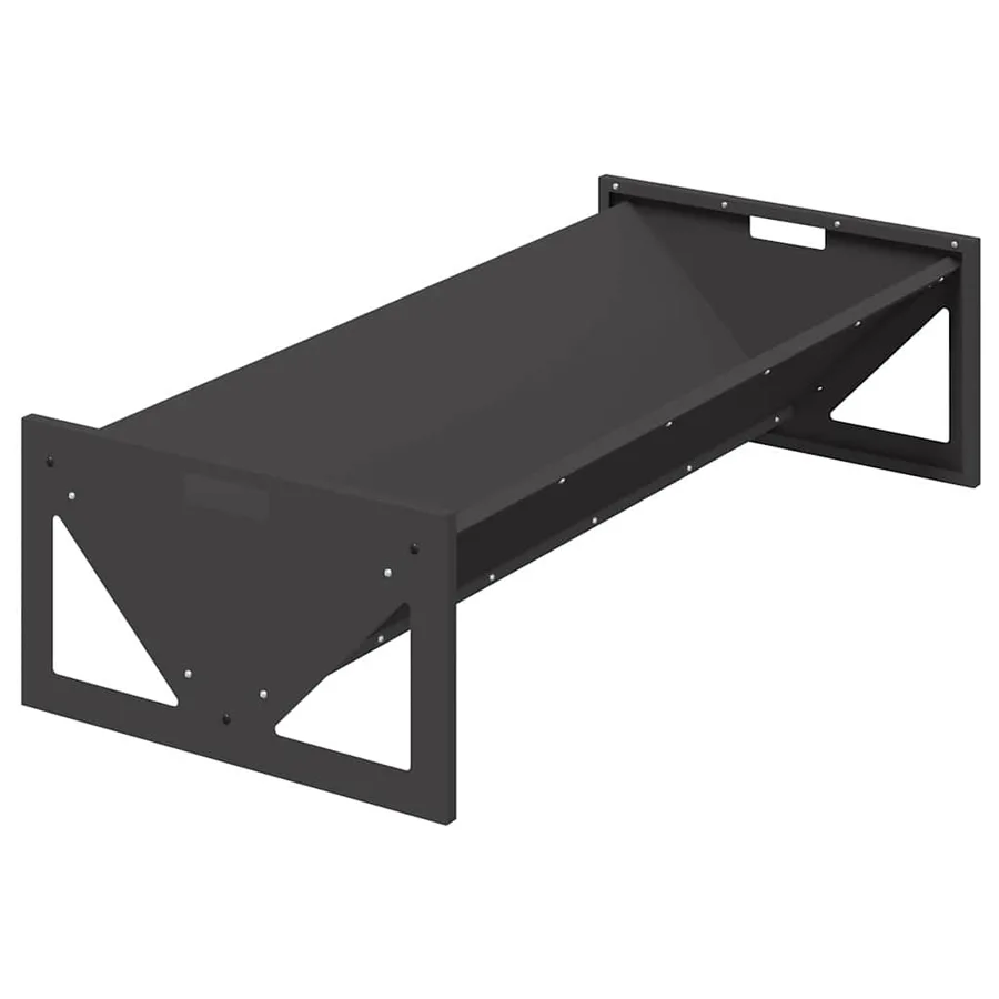 Trough d'alimentation pour le bétail Noir 108 x 50 x 28 cm - 2