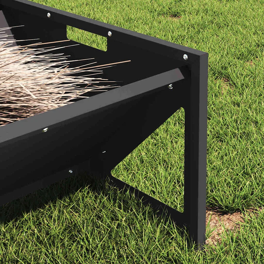 Trough d'alimentation pour le bétail Noir 108 x 50 x 28 cm - 4