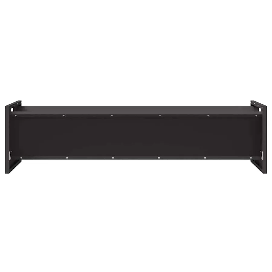Trough d'alimentation pour le bétail Noir 108 x 50 x 28 cm - 5