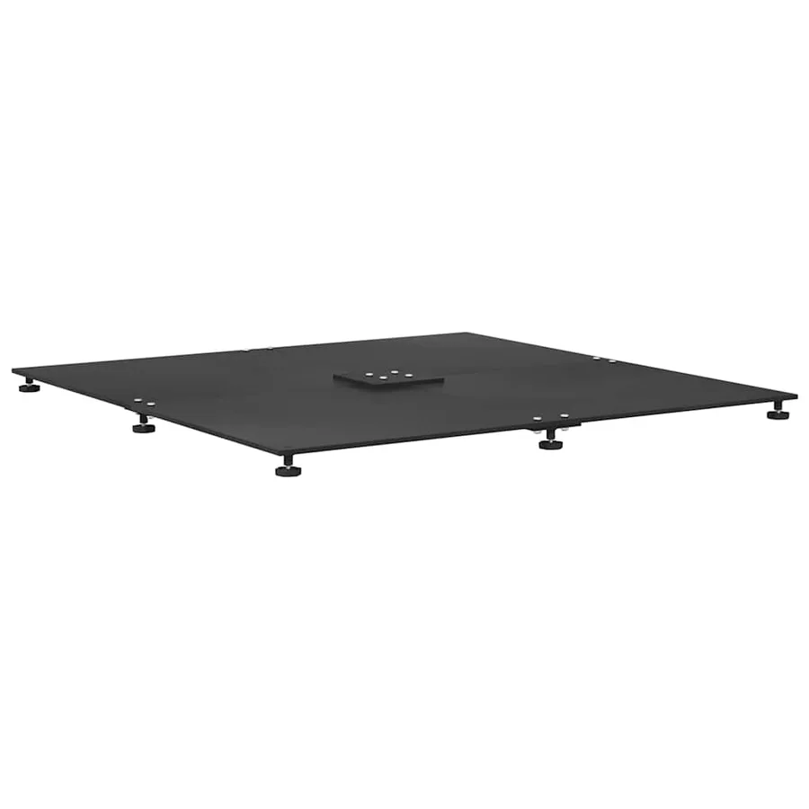 Pied de parasol Noir 100 x 100 x 4 cm Acier - 7