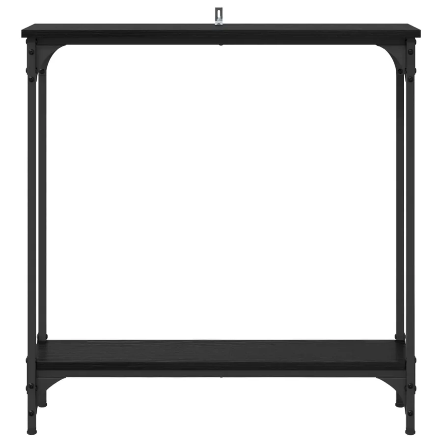 Table console Chêne noir 75 x 22,5 x 75 cm Bois d'ingénierie - 5