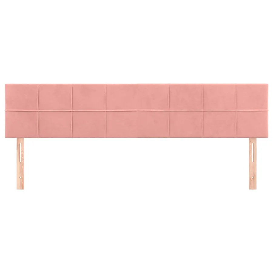 Têtes de lit Rose 200x5x78/88 cm Velours - 3