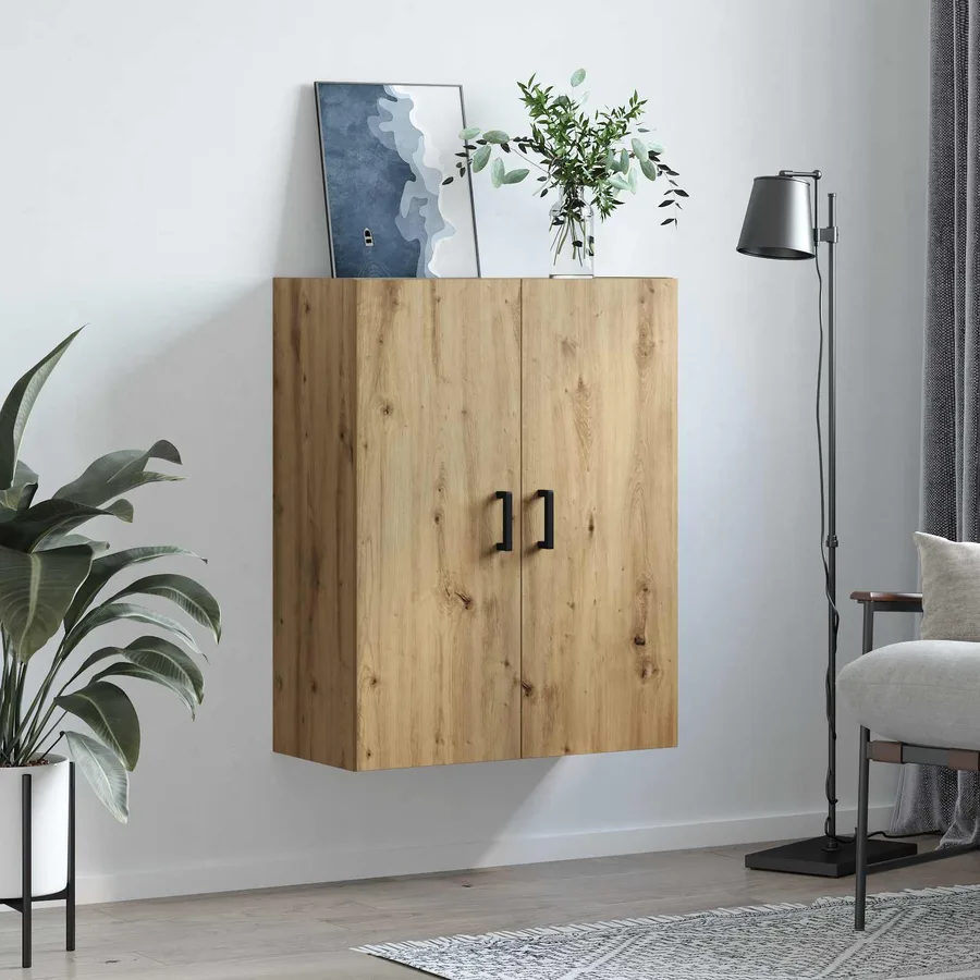 Meuble mural Chêne artisanal 69,5 x 34 x 90 cm - 4
