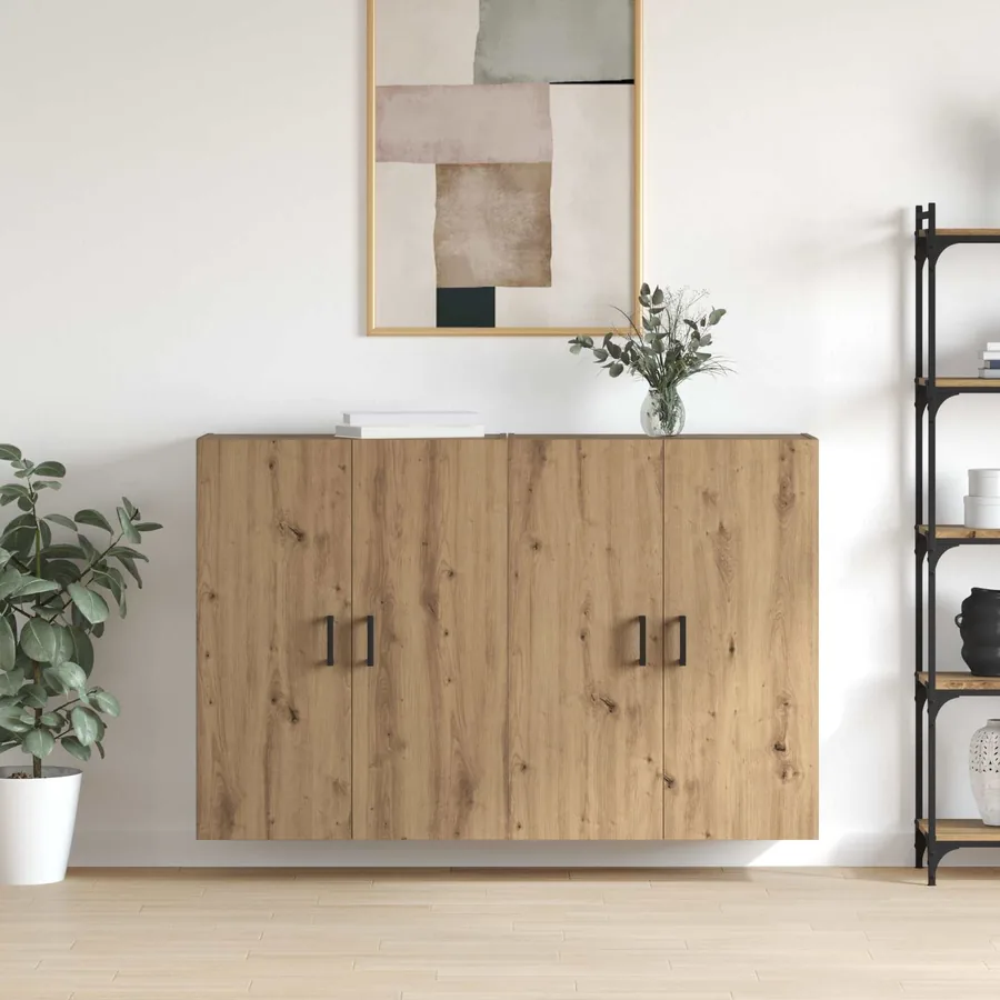 Armoire Murale 2 pcs Chêne artisanal 69,5 x 34 x 90 cm