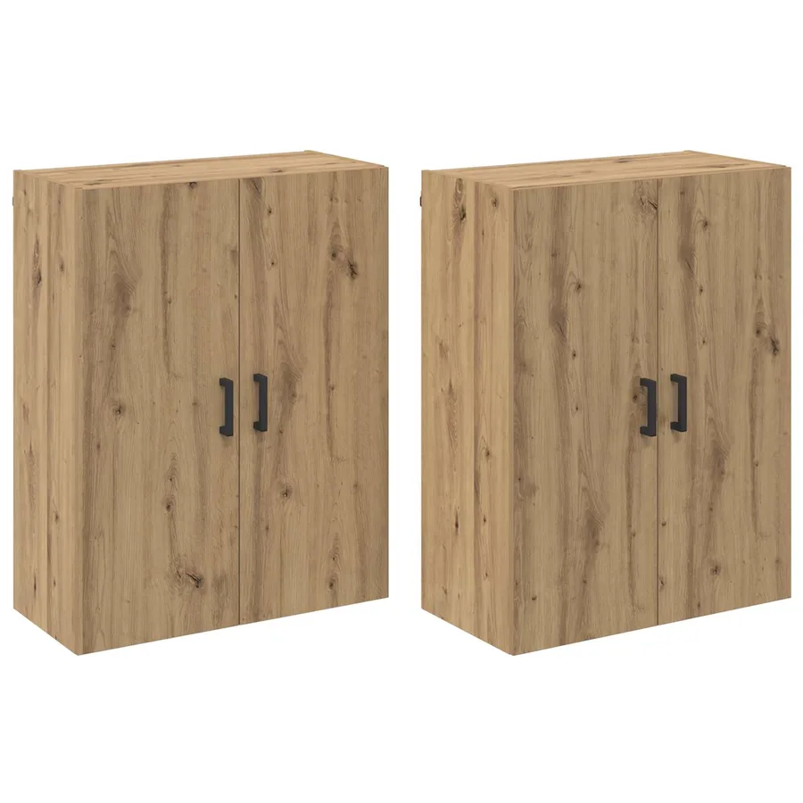 Armoire Murale 2 pcs Chêne artisanal 69,5 x 34 x 90 cm - 2