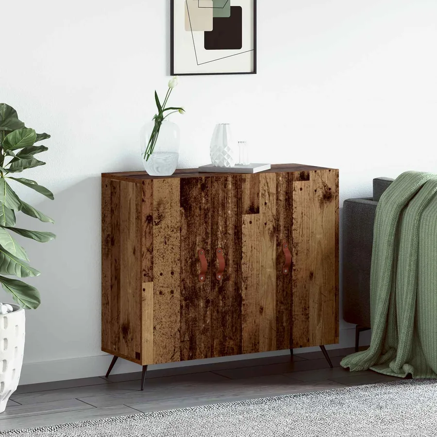 Buffet Bois ancien 89,5 x 34 x 80 cm Bois d'ingénierie