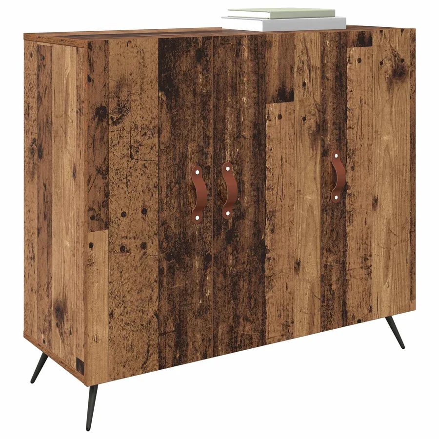Buffet Bois ancien 89,5 x 34 x 80 cm Bois d'ingénierie - 3