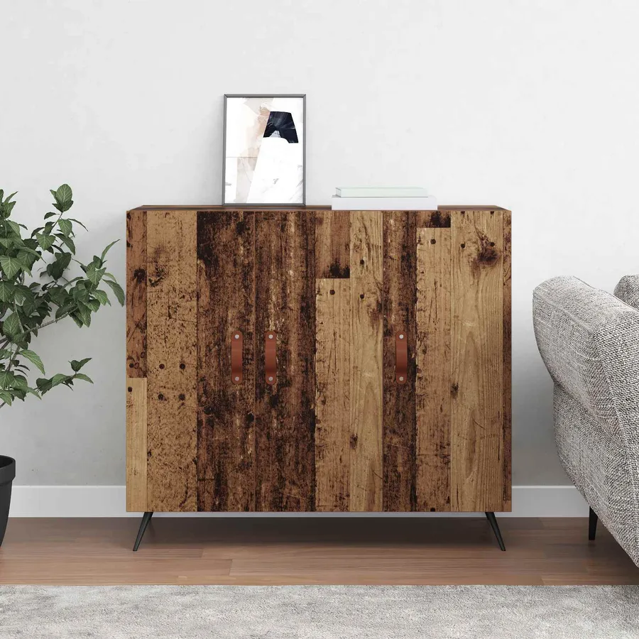 Buffet Bois ancien 89,5 x 34 x 80 cm Bois d'ingénierie - 4
