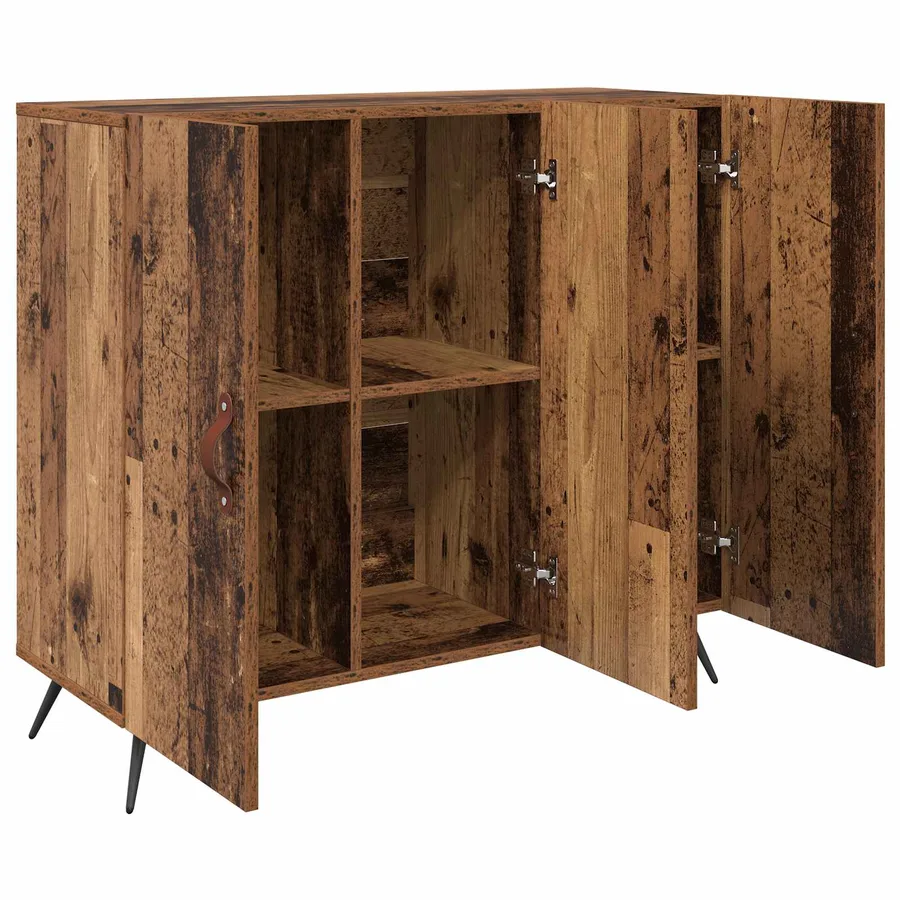 Buffet Bois ancien 89,5 x 34 x 80 cm Bois d'ingénierie - 5