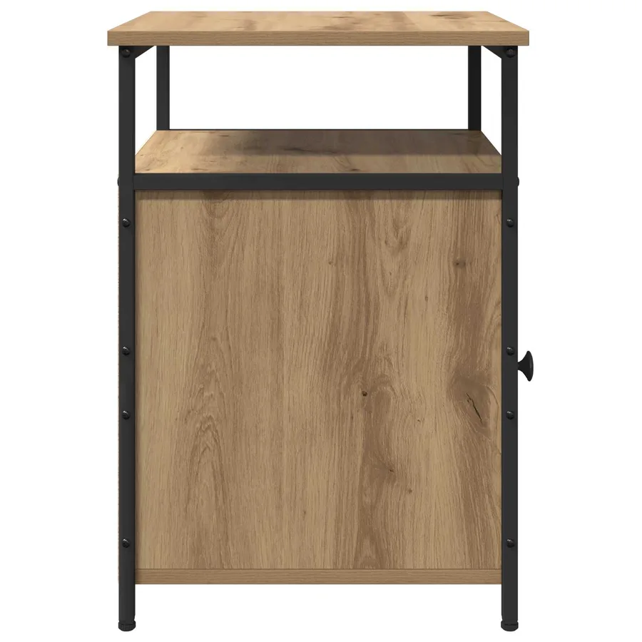 Cabinet de chevet chêne artisanal Bois d'ingénierie - 7