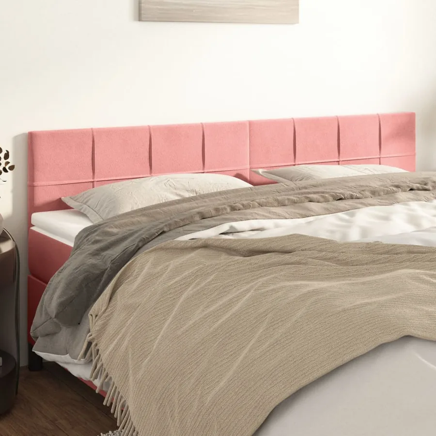 Têtes de lit Rose 160x5x78/88 cm Velours