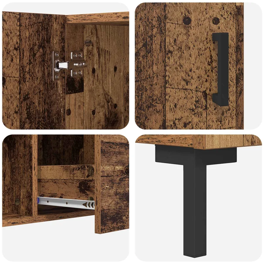 Buffet Bois Ancien 100 x 36 x 60 cm Bois d'ingénierie - 9