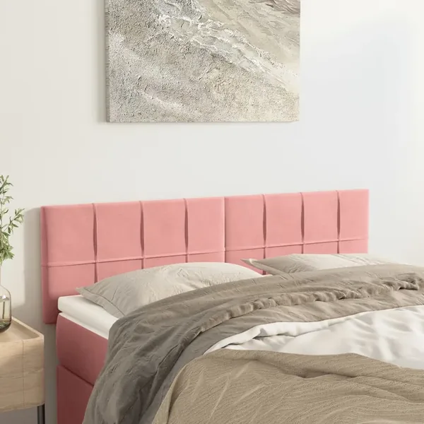 Têtes de lit Rose 144 x 5 x 78/88 cm Velours