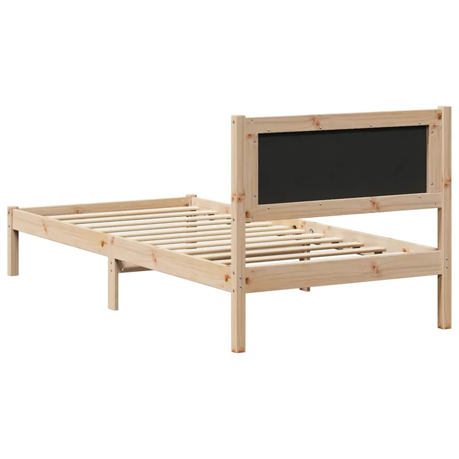 Cadre de lit Gris clair 100 x 200 cm Pin massif - 7
