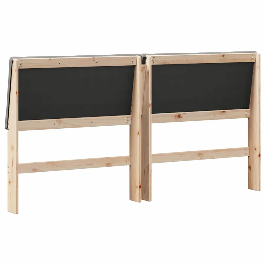 Tête de lit capitonnée Taupe 180 cm Pin massif - 6
